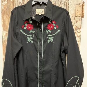 Roper Western Pearl Snap Shirt XL